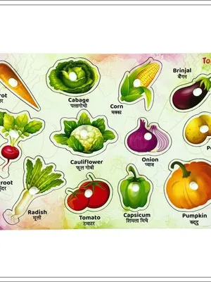 Todfod Puzzles Vegetable Characters For Kids