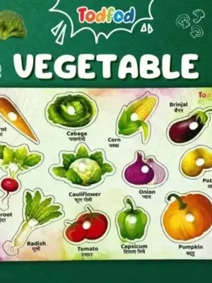 TodFod Wooden Jigsaw Puzzles Vegetable Characters for Kids