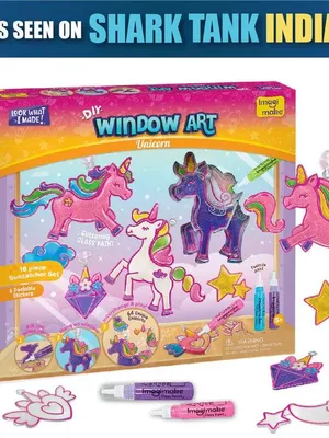 Todfod Unicorn DIY Window Art Kit for Girls – Creative Glass Painting & Fun Craft Activity