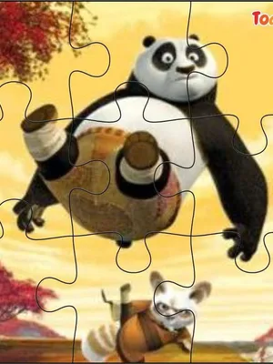 Todfod Wooden Kung Fu Panda 54-Piece Jigsaw Puzzle for Kids – Educational Cartoon Puzzle Toy