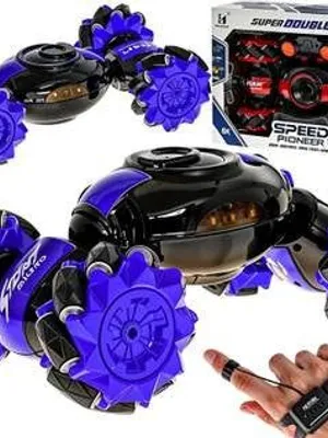 Todfod Hand Gesture Sensor RC Stunt Car – Double-Sided Rotating Remote Control Car for Kids | Gesture Controlled LED RC Toy