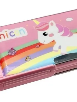 Multifunctional Pencil Box for Kids,Pencil Box for Boys,Kids Pencil Box for Boys & Girls,Magnetic Pencil Box for Boy,Pop up Pencil Box, Unicorn Kids(Unicorn Theme) - Unicorn Compass Box(Model 2)