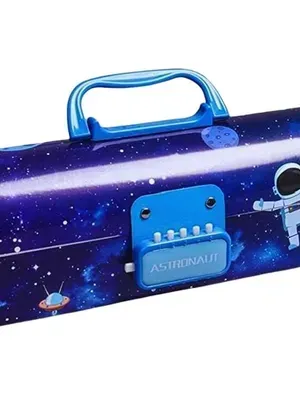 Astron Password Lock Pencil Box with Large Capacity Multi-Layer Multi-Function Storage Box Secret Compartment with Mirror Pencil Case Best Gifts for Kids (APB)