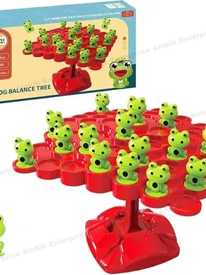 Frog Board Game|Learning Toys for 2+ Year Old|Frog Balance Game Toys,Two-Player Balance Game|for Kids & Family, 2-4 Players, Ages 6 and Above - Frog Balancing Game