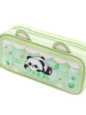 Panda Double Layer EVA Cute Pencil Case Aesthetic Pencil Case for Girls Large Capacity Pencil Pouch Multifunctional Stationery Organizer for School & Best Gift for Kids