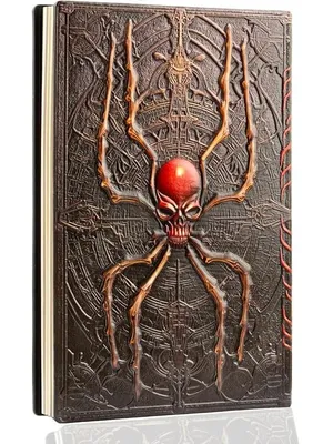 3D Spider Junk DND Vintage Leather Journal Writing Notebook with 200 Pages A5 Journal Diary,Antique Handmade Leather Diary,Travel Diary&Notebooks to Write in,Diary Gift for Men Women