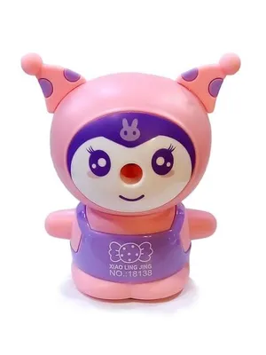Automatic Electric Pencil Sharpener for Kids, Battery Operated with Dust Box, Cartoon Astronaut Design, for School, Home, Office & Return Gifts (Korumi Sharpener)