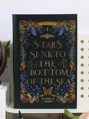 Vintage Aesthetic Notebook Set – Botanical & Fantasy Hardcover Journals, Decorative Blank Notebook Collection for Writing, Journaling, Gifts & Stationery Lovers (STAR SINKTO THE BOTTOM OF THE SEA)