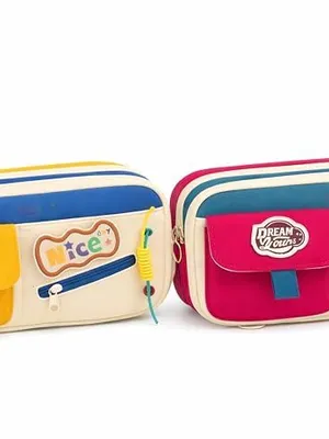 Pencil Case Set of 2, Birthday Return Gift for Kids, Large Capacity Pencil Pouch with Compartments,Pen Organizer for Girls Boys School Supplies Ages 3–12 ( & Nice Combo)