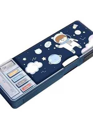 Multifunctional Pencil Box for Kids,Space Pencil Box for Boys,Kids Pencil Box for Boys & Girls,Magnetic Pencil Box for Boy,Pop up Pencil Box,Space Return Gifts for Kids - Space Compass Box(Model 2)