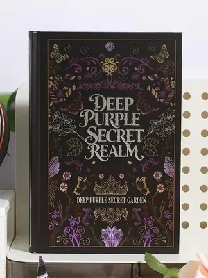 Vintage Aesthetic Notebook Set – Botanical & Fantasy Hardcover Journals, Decorative Blank Notebook Collection for Writing, Journaling, Gifts & Stationery Lovers (DEEP SECRET REALM)