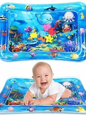 Tummy Time Water Mat for Babies (6–12 Months) | Sensory Play Gym | Water-Filled Activity Mat | Newborn Essentials & Baby Gift