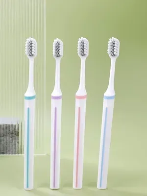 T-Brite × Nebula Soft Series Toothbrush 2-Pcs – Feather-Like Bristles, Double-Implanted Hairs, Gentle Gum Care, Pressure-Relief Tooth Guard, Sensitive Teeth Cleaning Brushes - Tb 1108 2(na)