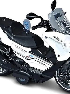 1:12 Simulated Jialing JH70 Motorcycle Gift Bike Model: Alloy Toy Model for Decoration Model of Motorcycle(Random Colour) (Pulsar RX120 Scooter)