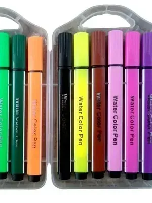 Washable Watercolor Pens Set - Coloring Kit Art Markers Color Sketch Pens Set Kids Artists Sketching Drawing Materials Craft Supplies Return Gift (36) ( -Markers(12)) - Markers(12)