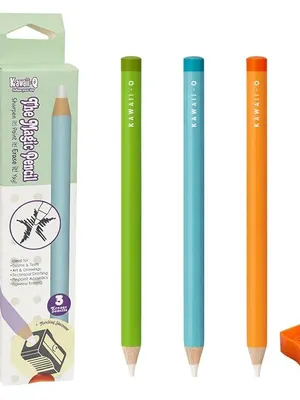Pencil Shape Magic Eraser Set with Sharpener (3 Pcs) | Sharpenable Precision Erasers for Kids | School Supplies & Return Gifts