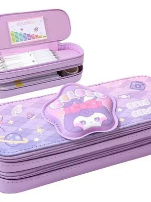 Pencil Case Double Layer Cololo 3D Cute Pencil Case Aesthetic Pencil Cases for Girls Large Capacity Pen Pencil Pouch Multifunctional Stationery Organizer for School