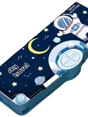 Multifunctional Pencil Box for Kids,Pencil Box for Boys,Kids Pencil Box for Boys&Girls,Magnetic Pencil Box for Boys,Pop up Pencil Box, Space Theme for Kids(Space Theme) - Space Compass Box(Model 1)