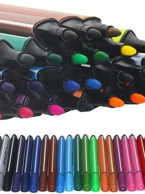 Washable Watercolor Pens Set - Coloring Kit Art Markers Color Sketch Pens Set Kids Artists Sketching Drawing Materials Craft Supplies Return Gift (36) ( -markers(24)) - markers(24)