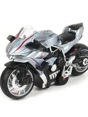 1:12 Simulated Jialing JH70 Motorcycle Gift Bike Model: Alloy Toy Model for Decoration Model of Motorcycle(Random Colour) (Ninja - H2R)