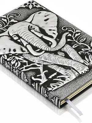 3D Elephant DND Vintage Leather Journal Writing Notebook with 200 Pages A5 Journal Diary,Antique Handmade Leather Diary,Travel Diary&Notebooks to Write in,Diary Gift for Men Women