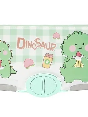 Multifunctional School Pencil Box with Calculator Cute Cartoon Stationary Compass for Boys Geometry Kids with Inbuilt Scissor Ruler Eraser & Sharpener Magnetic Box Best Gifts ( Dinosaour Cl)