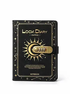Lock Diary with Password Combination Lock – Premium Hard Cover Secret Journal Notebook with Smooth Writing Pages – Portable Secure Diary for Girls, Boys, Teens & Adults – Personal Writing Notebook