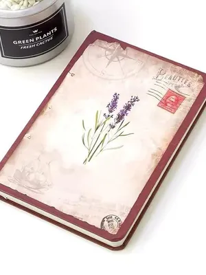 Flower theme Retro Pattern Premium Soft Bound Notebook Diary for Girls and Women, Notebook For Gifting, Notebook For Daily planer 200 Pages + (Longing)
