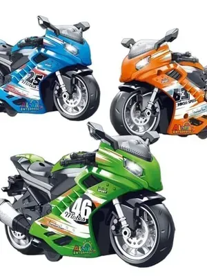 1:12 Simulated Jialing JH70 Motorcycle Gift Bike Model: Alloy Toy Model for Decoration Model of Motorcycle(Random Colour) (Sport Bike Model-2)