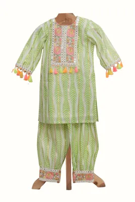 Cotton Kurta with cotton Heram Pants