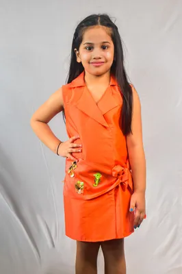 ORANGE UNDERWATER THEMED FROCK