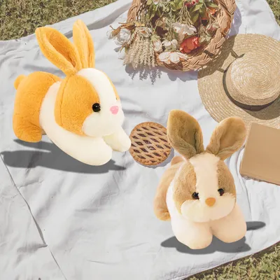 Cute Rabbit Soft Toy, Furry Stuffed Animal, Extra Soft, Perfect for Kids - 32 cm