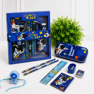 ilearnngrow Pencil Box Space Theme stationary
