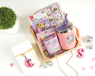 ilearnngrow Unicorn Wooden Hamper