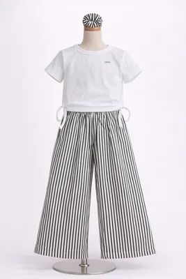 Cream Stripes Co-ord Set (CA048)