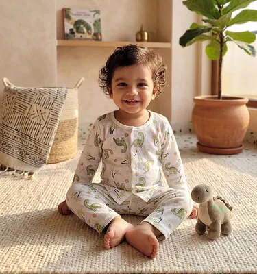 Muslin Pyjama Set Dino
