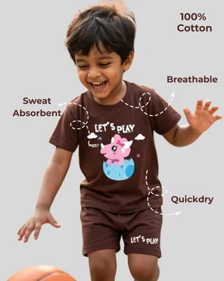 Cloud Soft Natural Cotton Unisex Baby & Kids Co-Ord Set — Baby Rhino