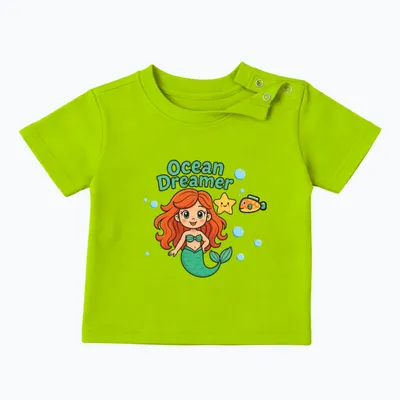Fashionable Supergirl Tee | Stain-Free Sweat-Wicking | Green | Fashion Collection | 3-5Y — Ocean Dreamer