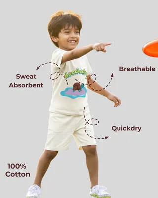 Feel Fresh Natural Cotton Unisex Baby & Kids Co-Ord Set — Puddle Turtle