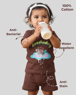 Feel Fresh Natural Cotton Unisex Baby & Kids Co-Ord Set — Puddle Turtle