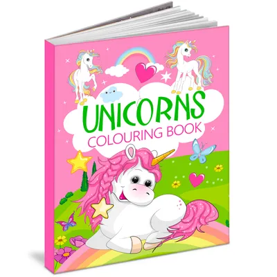 Unicorns Colouring Book for Kids | Fun Coloring Activity Book with Cute Unicorns, Rainbow & Fantasy Illustrations | Large Print | Ages 3-8 | Perfect Gift for Girls