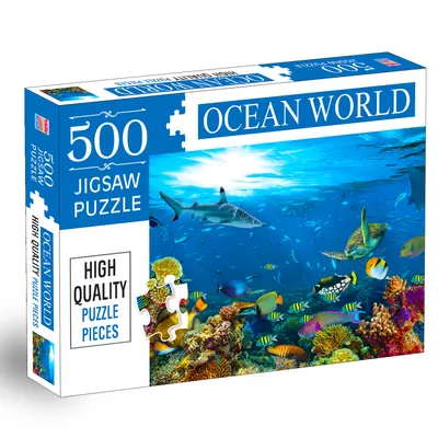 Ocean World 500-Piece Jigsaw Puzzles for Kids and Childrens – Ages 9+