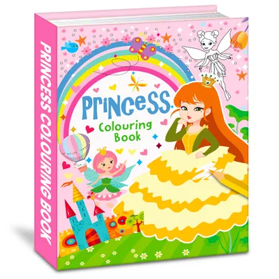 Princess Colouring Book for Kids | Fun Coloring Book with Princesses, Fairies, Castles & Fantasy Scenes | Large Print Activity Book for Girls | Ages 3-8