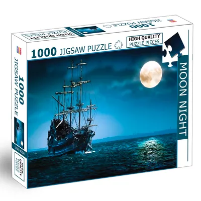 1000 Pcs Jigsaw Puzzle  Moon Night