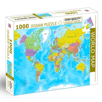 1000 Pcs Jigsaw Puzzle World Map