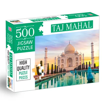 Taj Mahal 500-Piece Jigsaw Puzzles for Kids and Childrens – Ages 9+