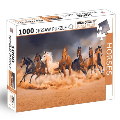 1000 Pcs Jigsaw Puzzle  Horses