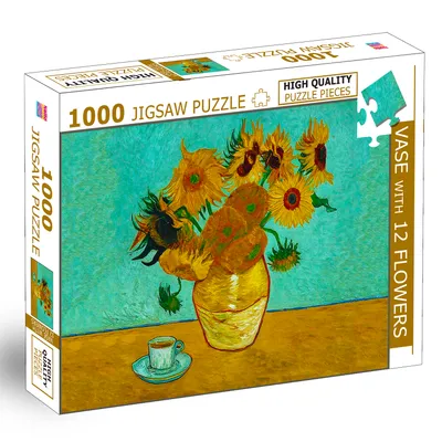 1000 Pcs Jigsaw Puzzle  Vase With 12 Flowers