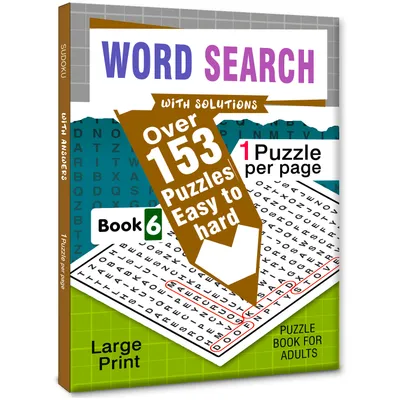 153 Word Search Activity Book -6 for Kids (Ages 5-8)