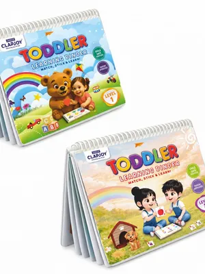 Clapjoy Velcro Book Preschool Busy Book Toddler,Kids/Children 16 Activities,| Quiet Interactive Book